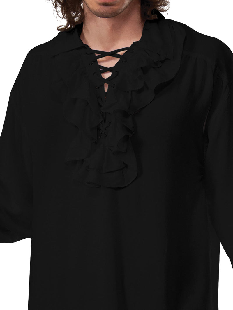 Ruffled Pirate Shirt Womens -2