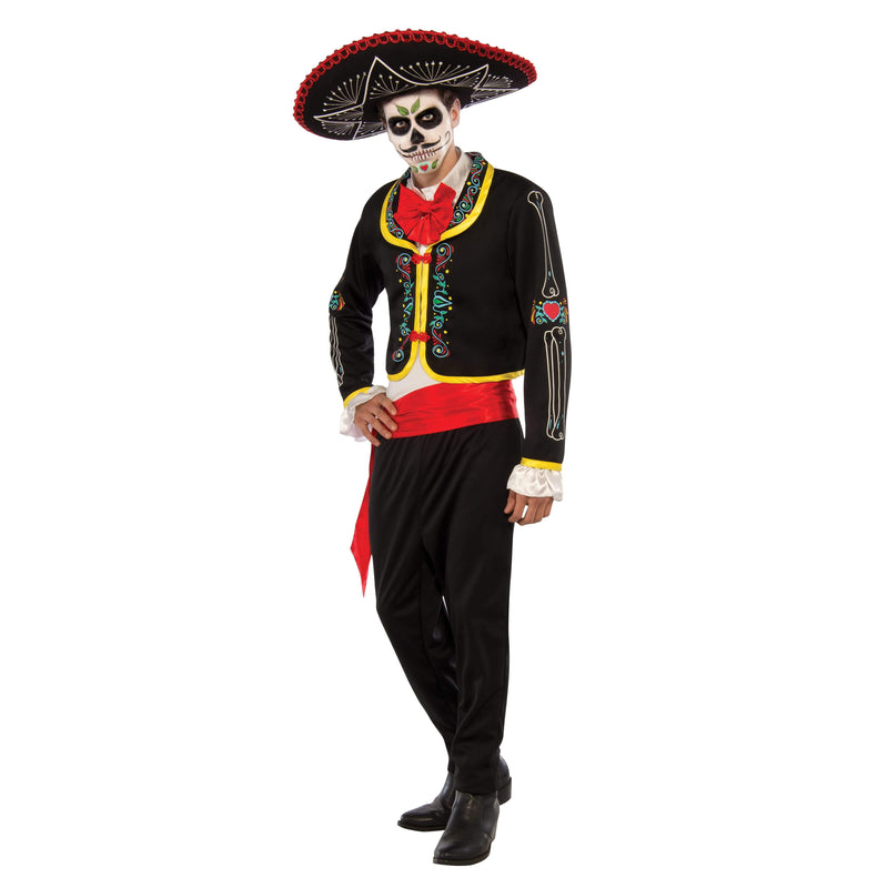 Day Of The Dead Senor Costume Adult Mens -1