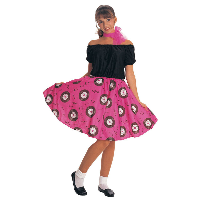 50's Poodle Dress Costume Adult Womens Pink