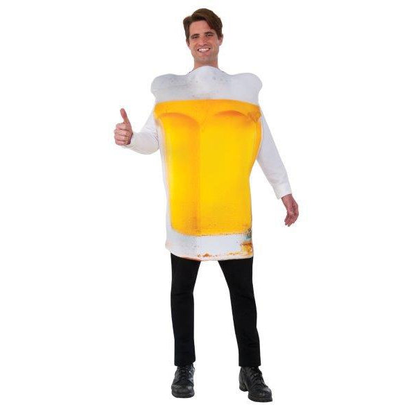 Beer Costume Adult Mens Yellow
