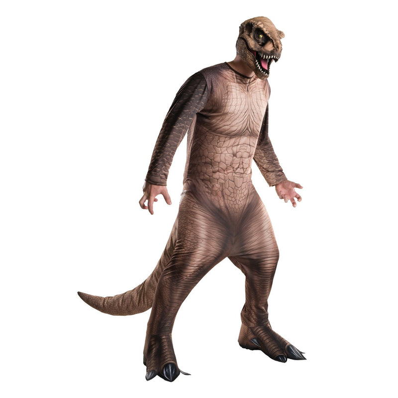 T Rex Deluxe Adult Costume Unisex Brown