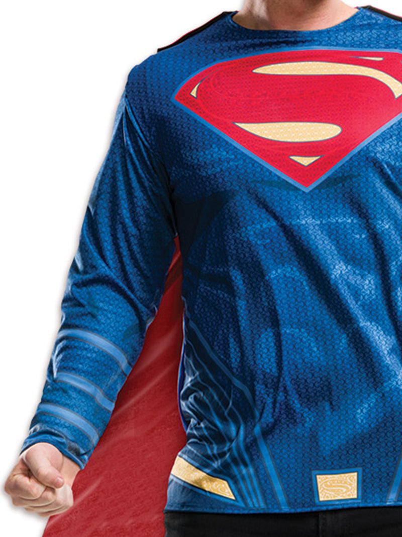 Superman Dawn Of Justice Costume Top Mens Blue -2