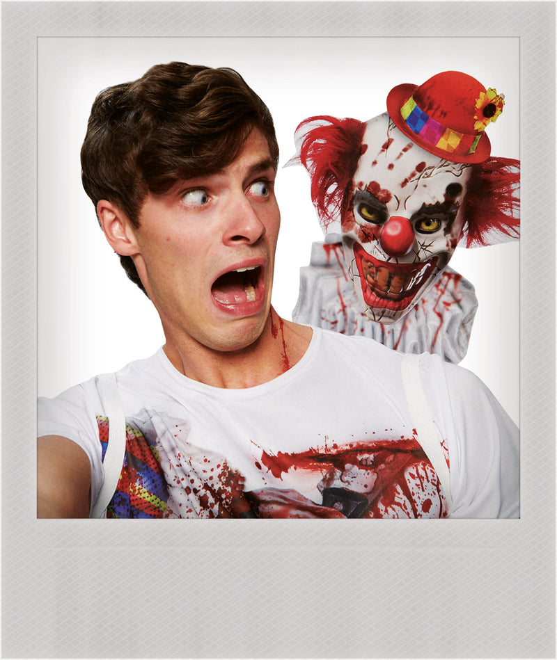Clown Selfie Shocker Costume Adult Mens -2