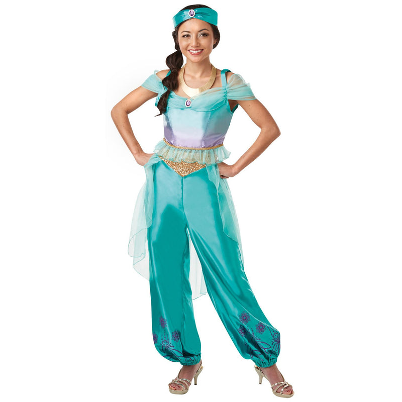 Jasmine Deluxe Costume Adult Womens Green