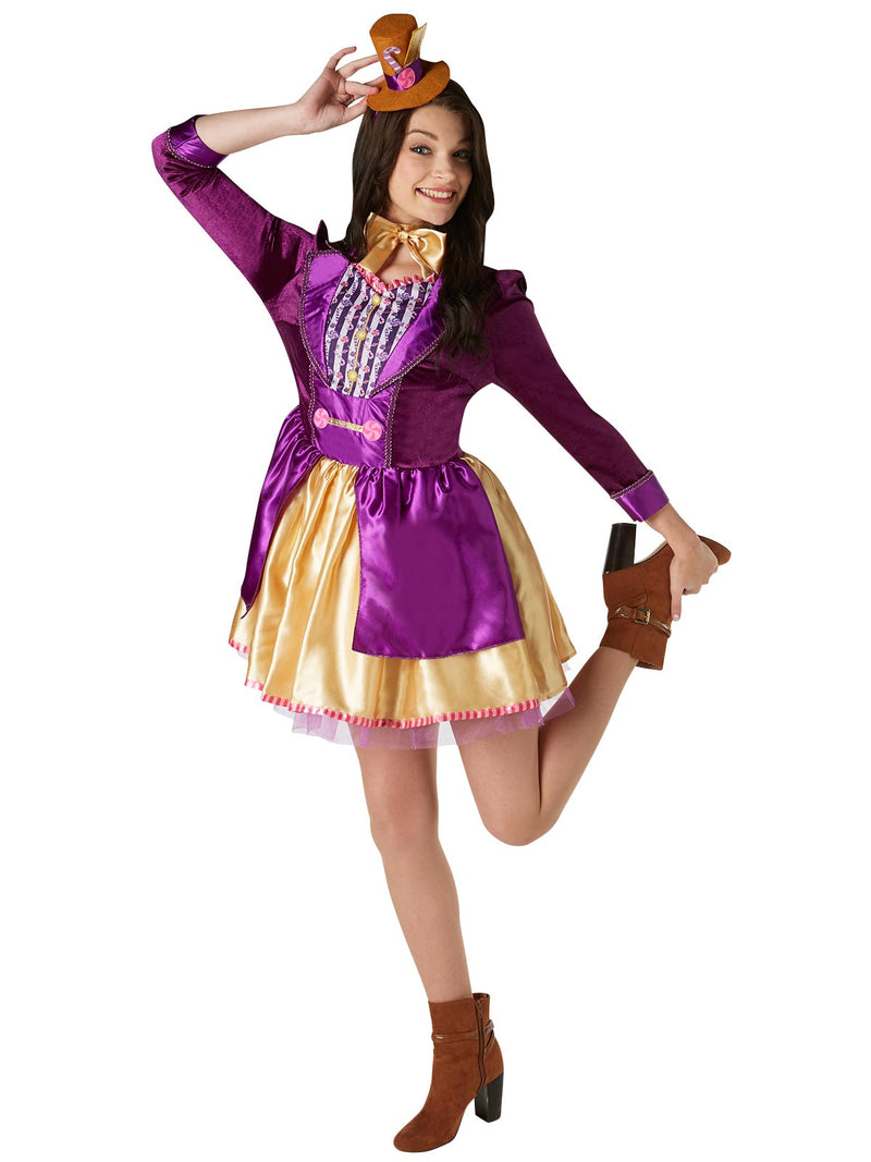 Willy Wonka Ladies Deluxe Costume Adult Womens Purple
