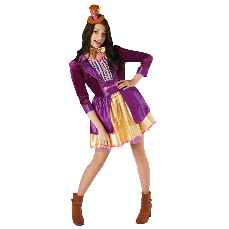 Willy Wonka Ladies Deluxe Costume Adult Womens Purple