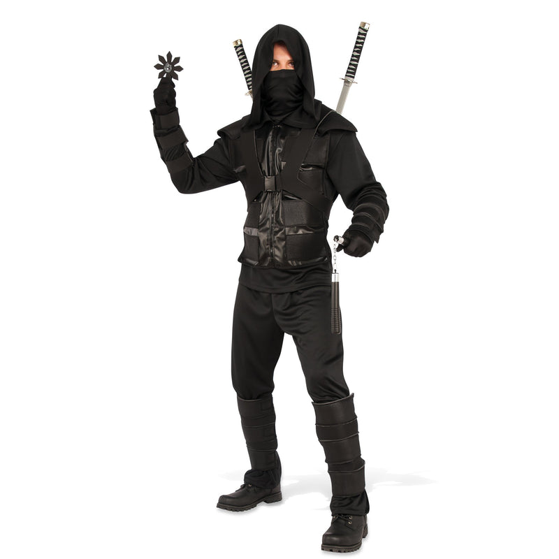 Dark Ninja Costume Adult Mens -1
