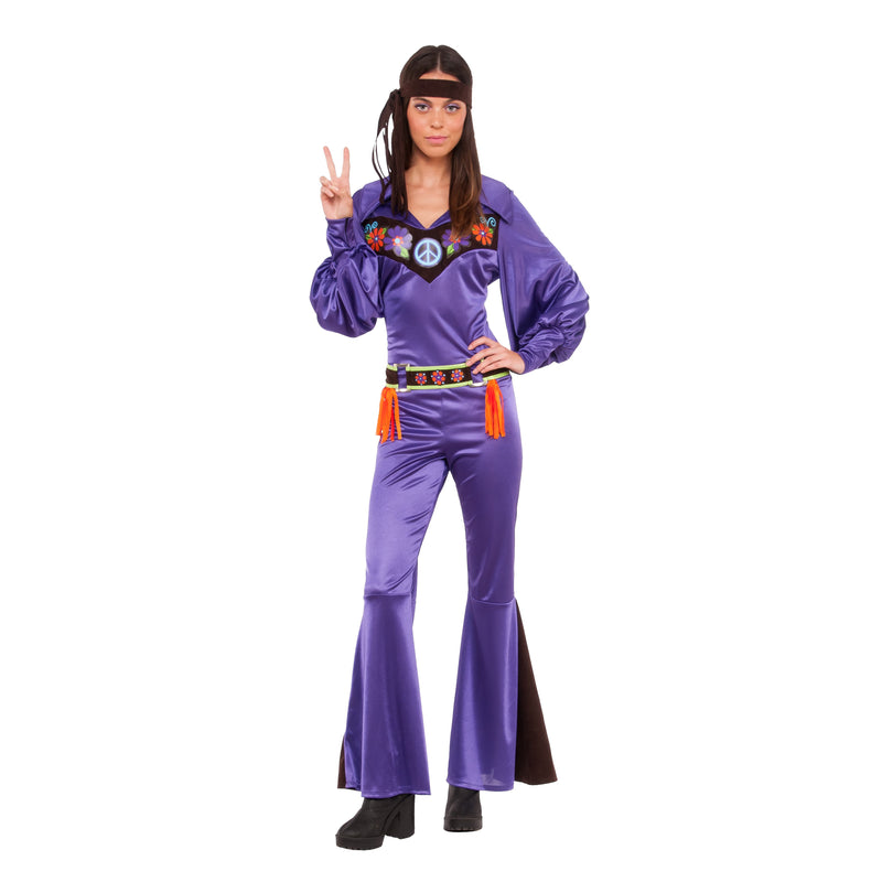 70's Babe Hippie Costume Adult Womens -1