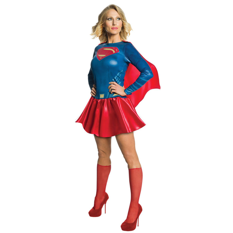 Supergirl Costume Adult Womens Blue