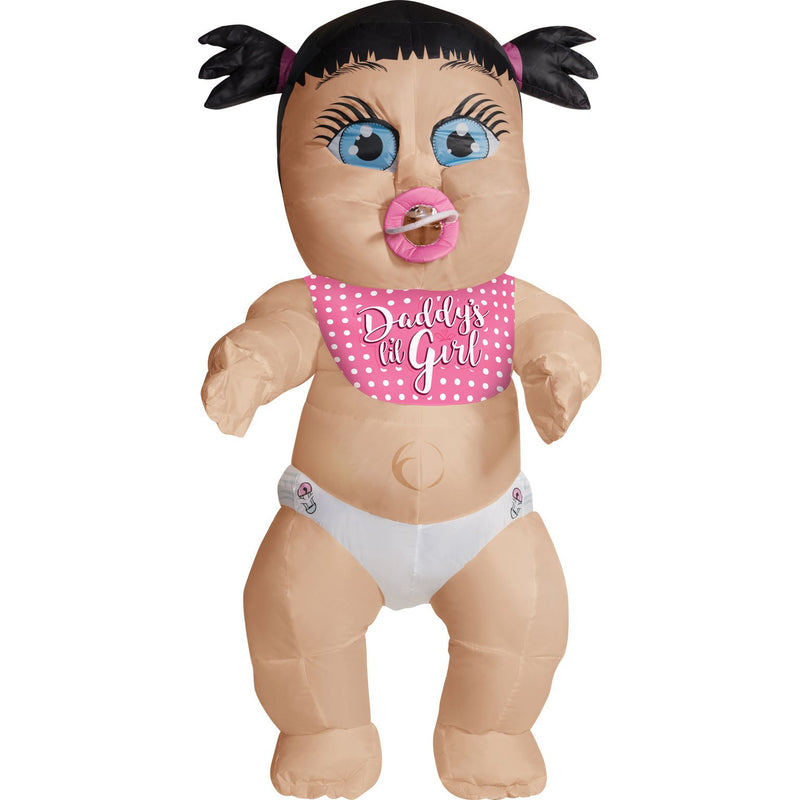Daddy's Lil Girl Inflatable Baby Costume Adult Unisex -1
