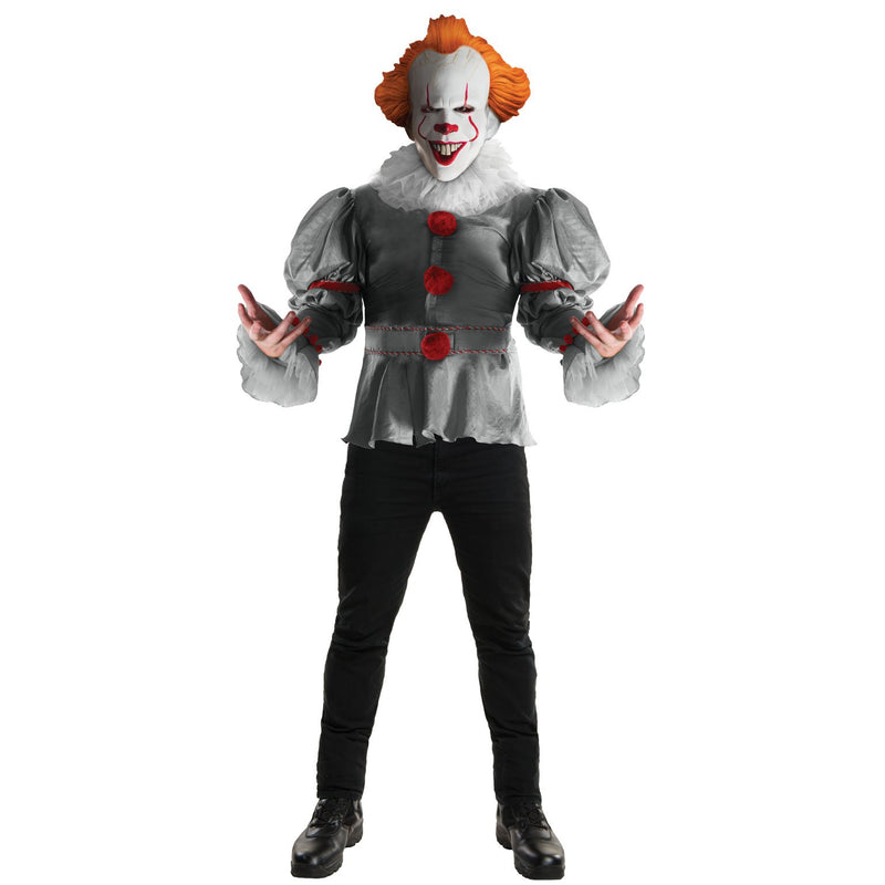 Pennywise 'it' Deluxe Costume Adult Mens -1