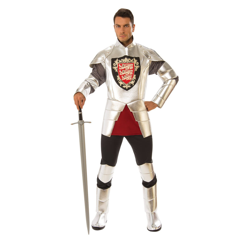 Silver Knight Costume Adult Mens -1