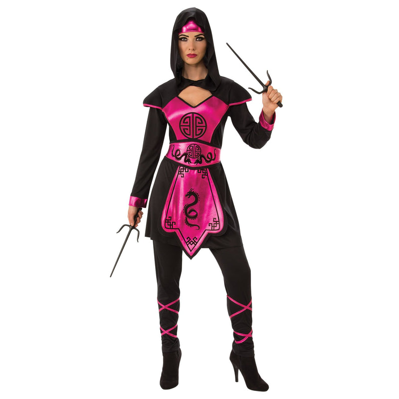 Pink Ninja Warrior Costume Adult Womens