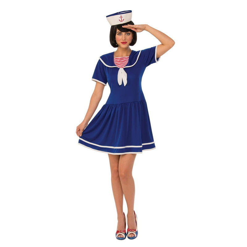Sailor Lady Costume Adult Womens Blue