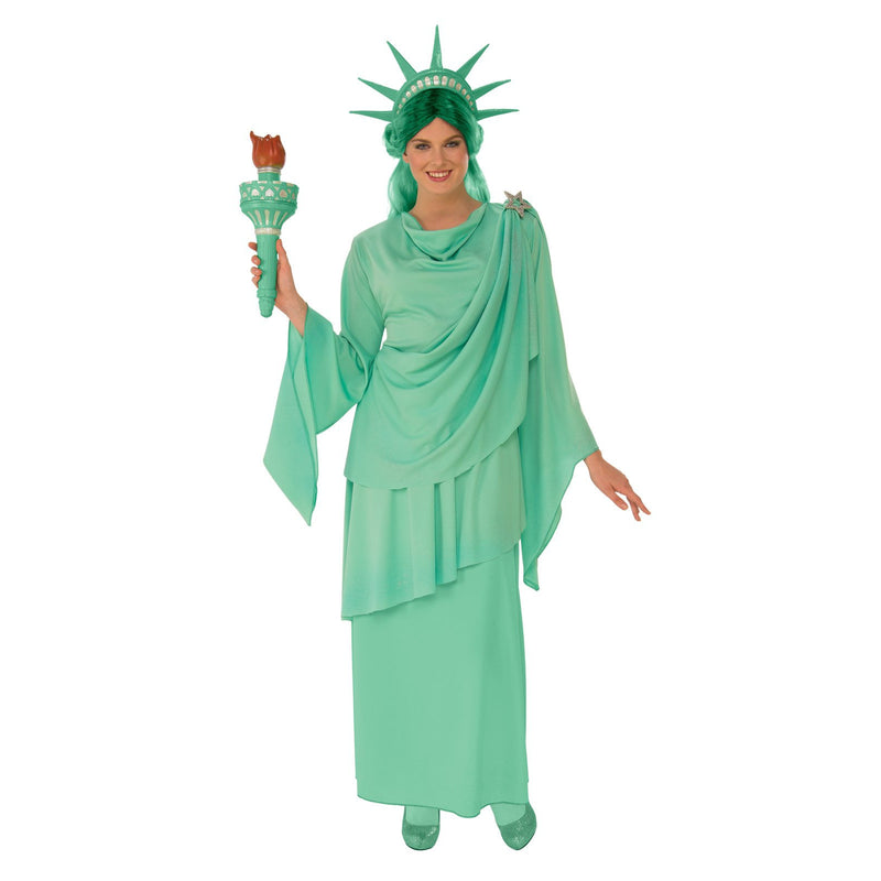 Liberty Statue Costume Adult Womens Green