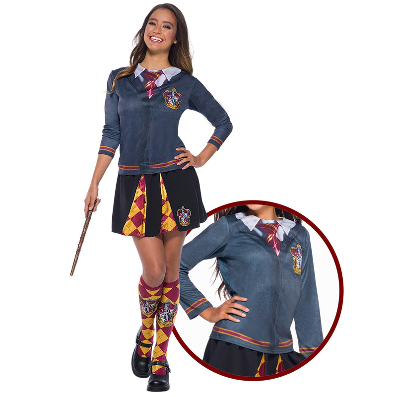 Gryffindor Costume Top Adult Womens Red