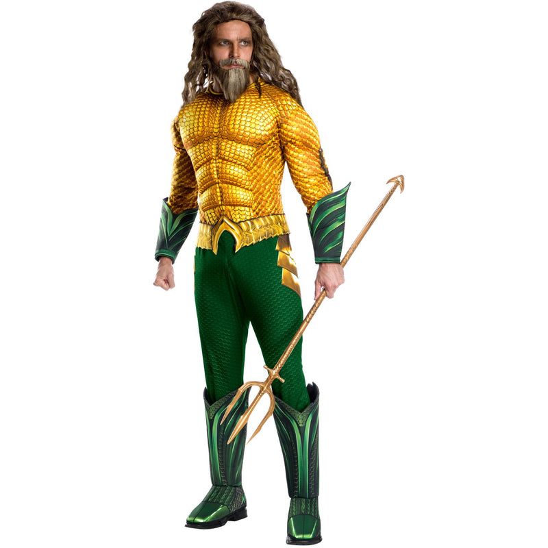 Aquaman Deluxe Costume Adult Mens -1