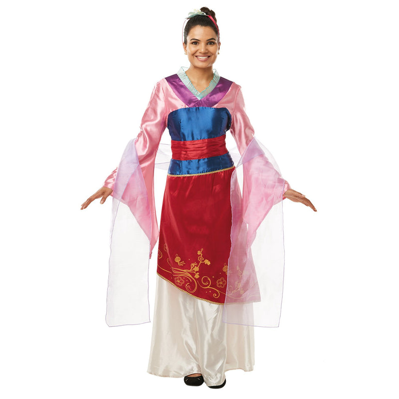 Mulan Deluxe Costume Adult Womens Pink