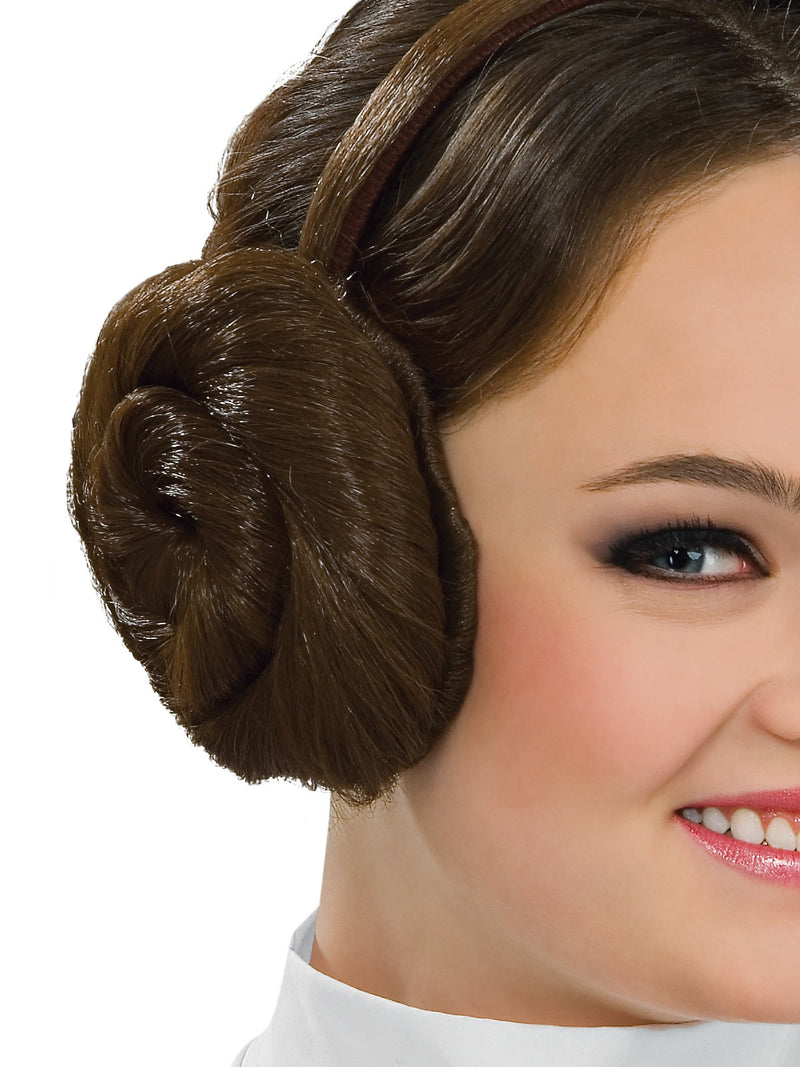 Princess Leia Headband Womens Brown -2