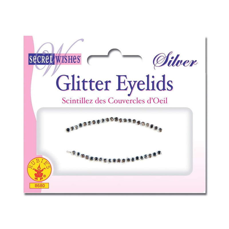 Silver Glitter Eye Sticker Adult Unisex