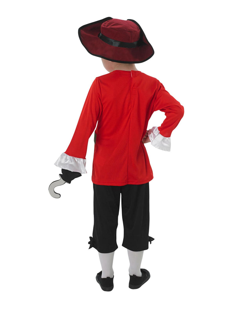 Captain Hook Child Costume Boys Red -2