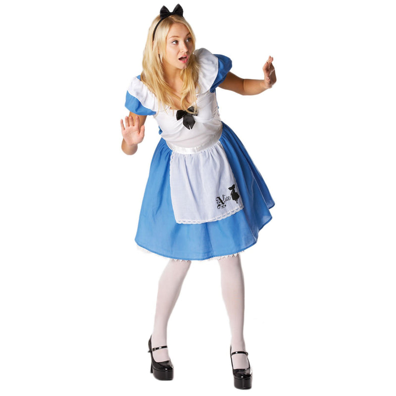 Alice In Wonderland Costume Womens Blue -1