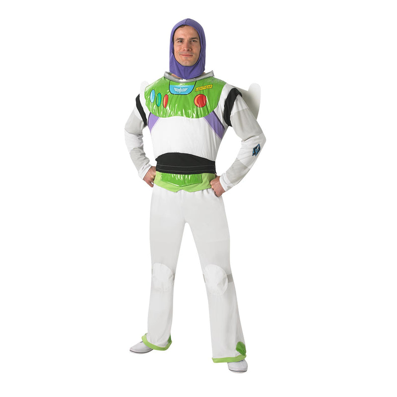 Buzz Lightyear Costume Adult Mens White -1