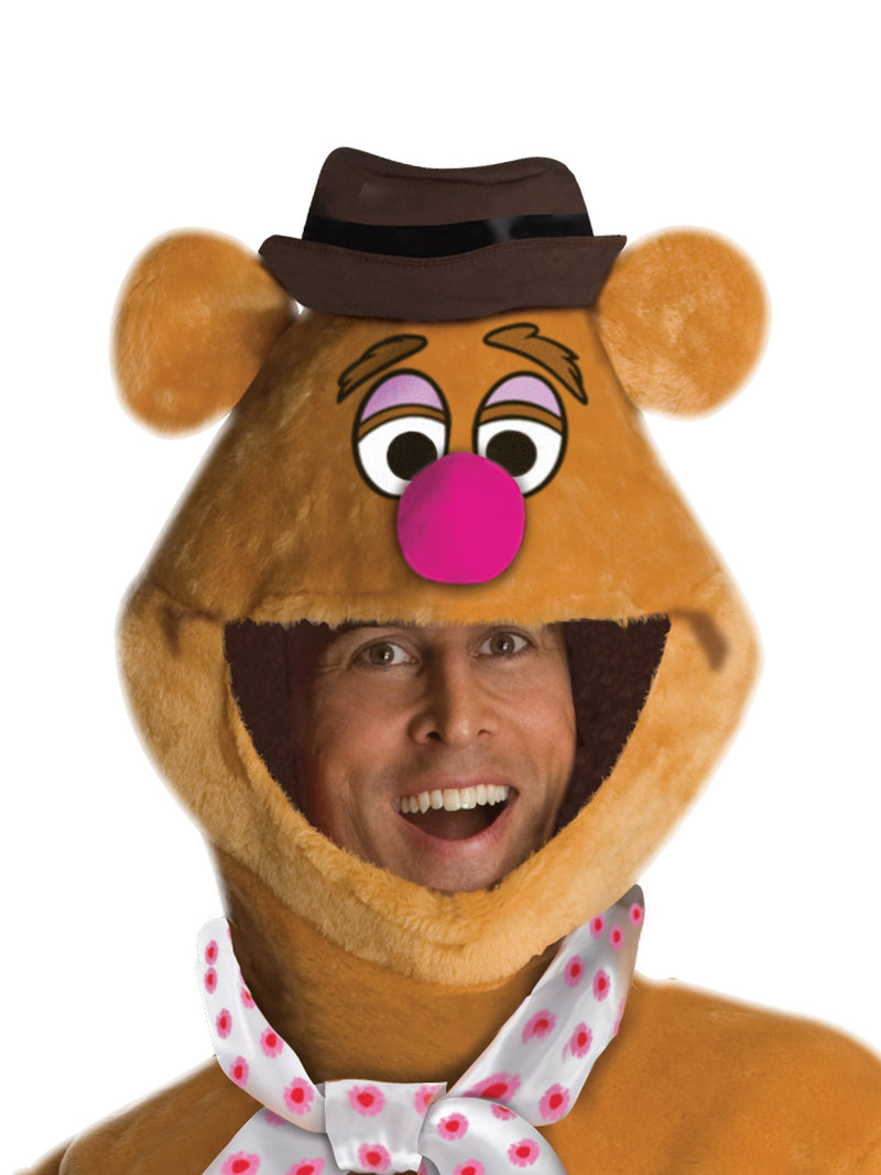 Fozzie Bear Costume Adult Mens Brown -2