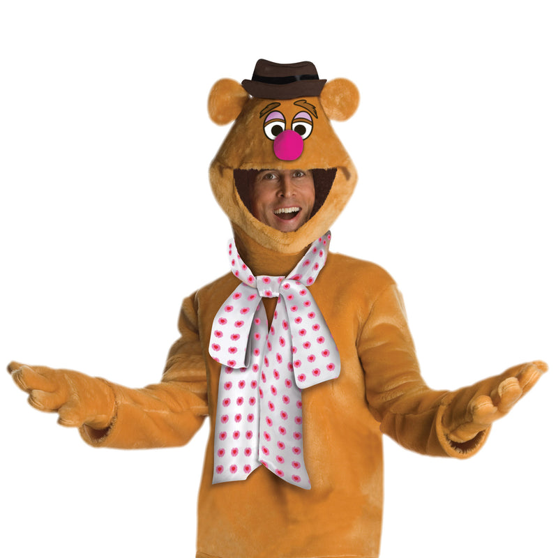 Fozzie Bear Costume Adult Mens Brown -3