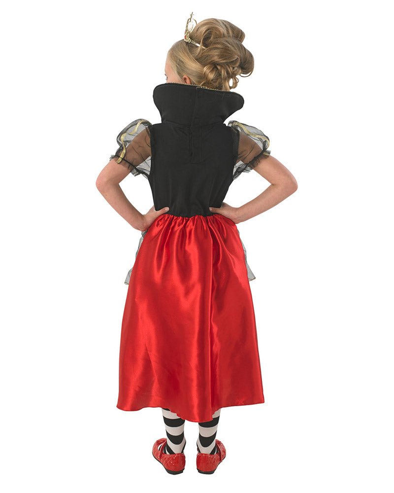 Queen Of Hearts Costume Child Girls Red