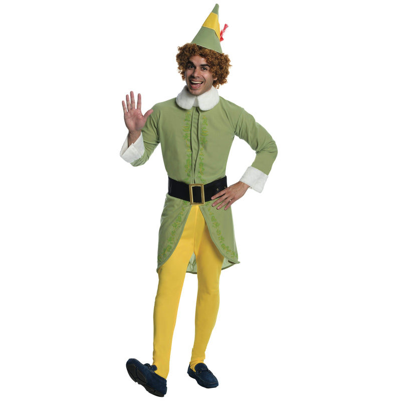 Buddy The Elf Costume Adult Mens Green -1