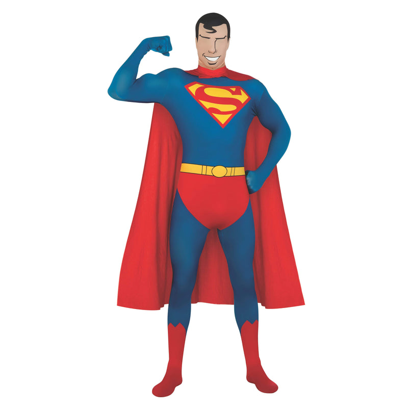 Superman 2nd Skin Suit Mens Blue -5