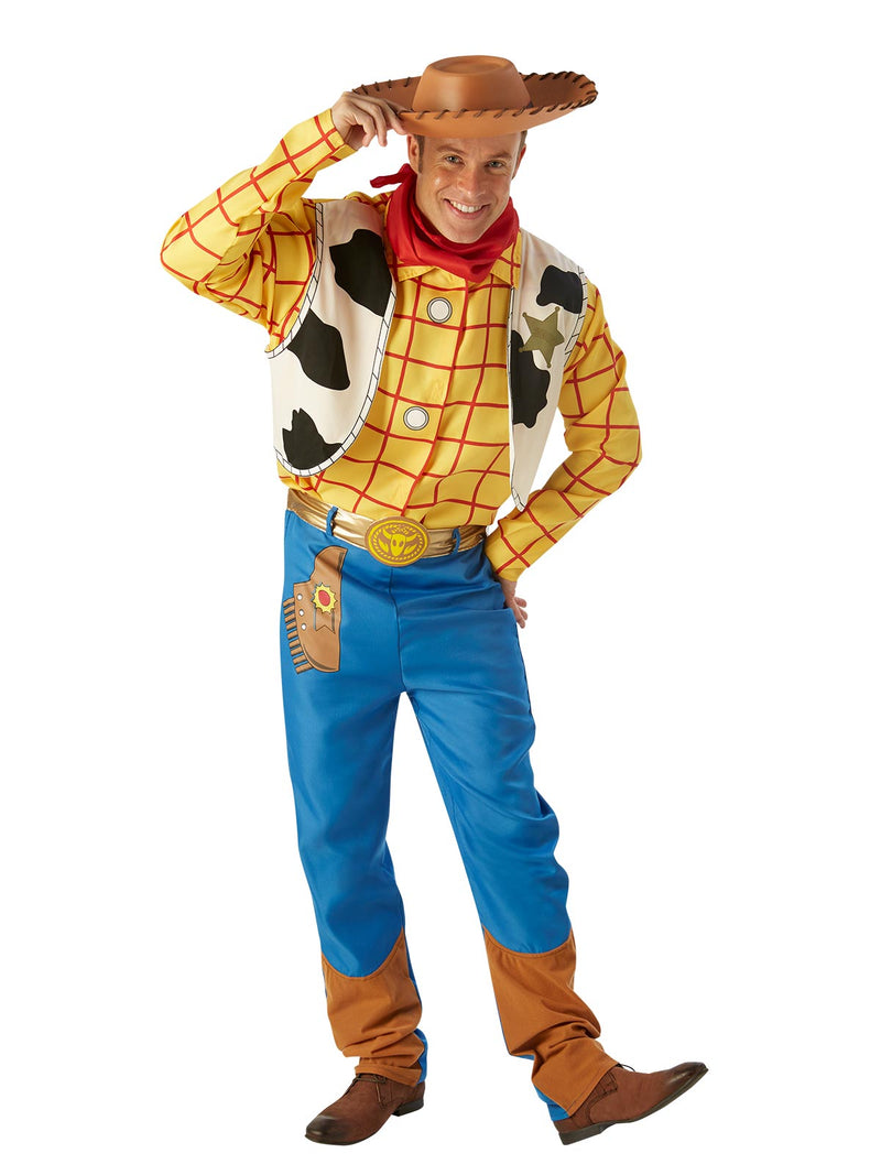 Woody Deluxe Costume Adult Mens Yellow -3