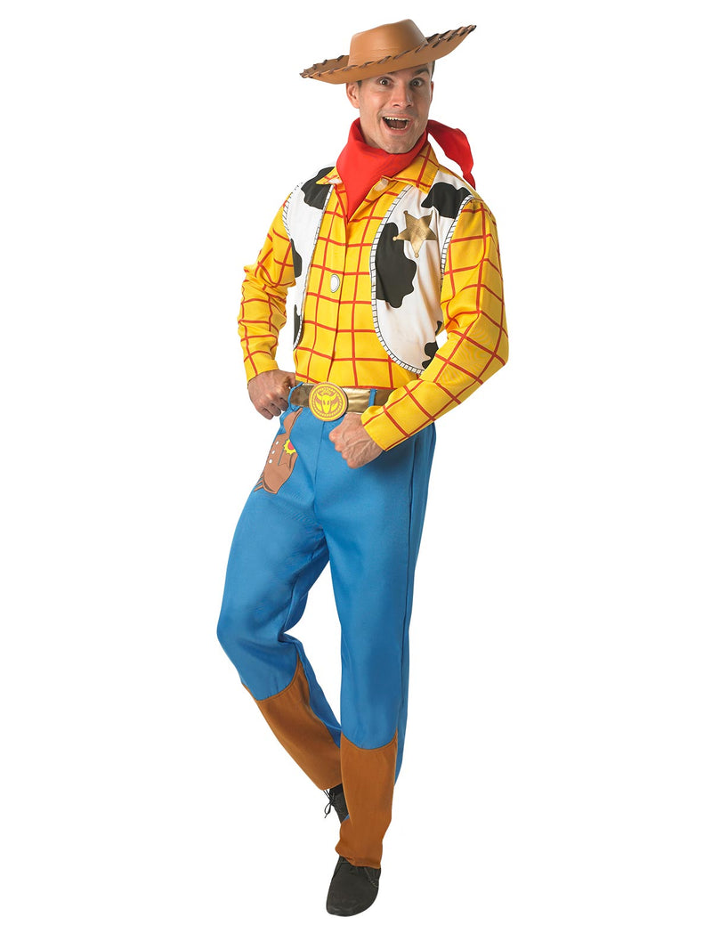 Woody Deluxe Costume Adult Mens Yellow -4