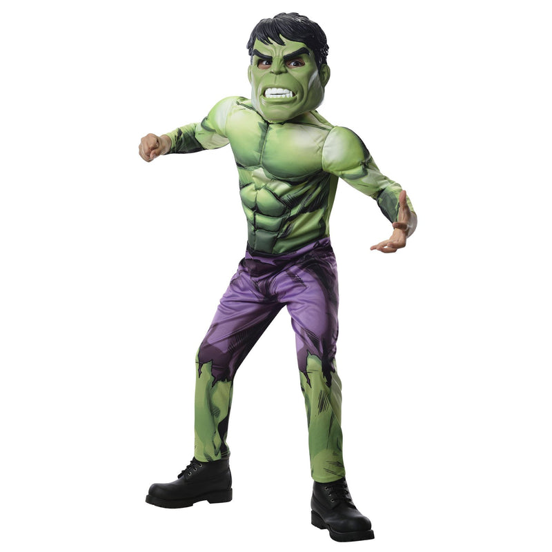 Hulk Deluxe Costume Boys Green