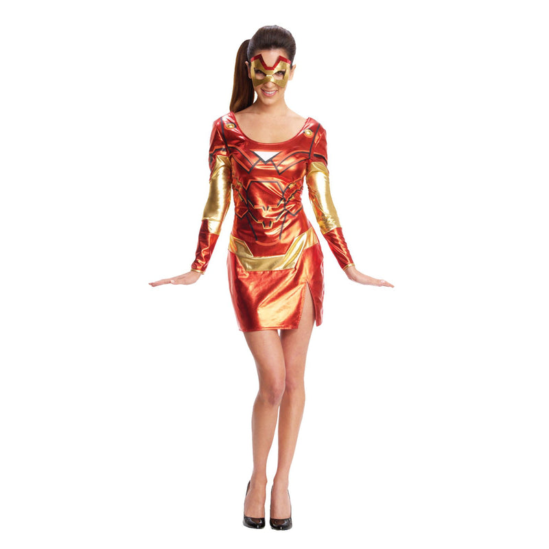 Iron Rescue Sexy Costume Womens Red -5
