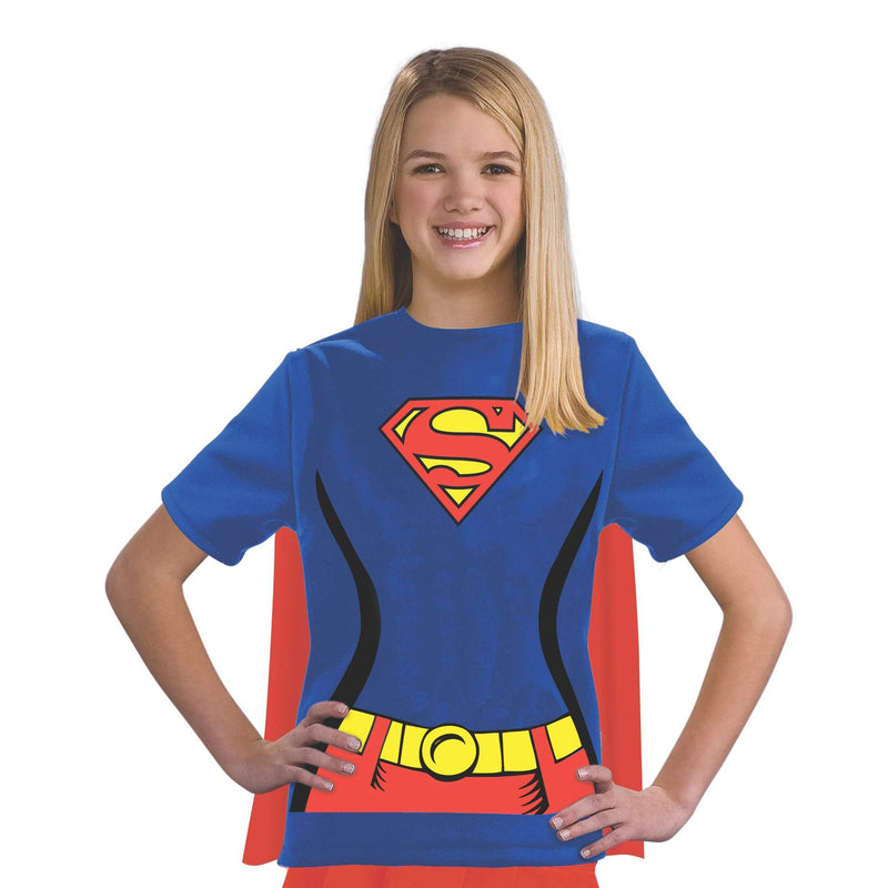 Supergirl Tshirt Girls Blue -4