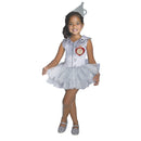 Tin Man Tutu Costume Girls Silver -1