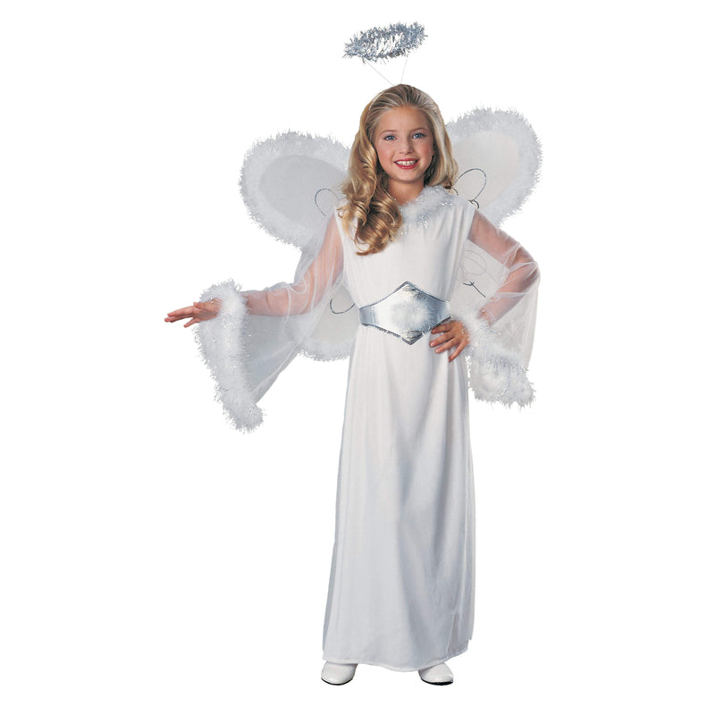Snow Angel Costume Girls White -3