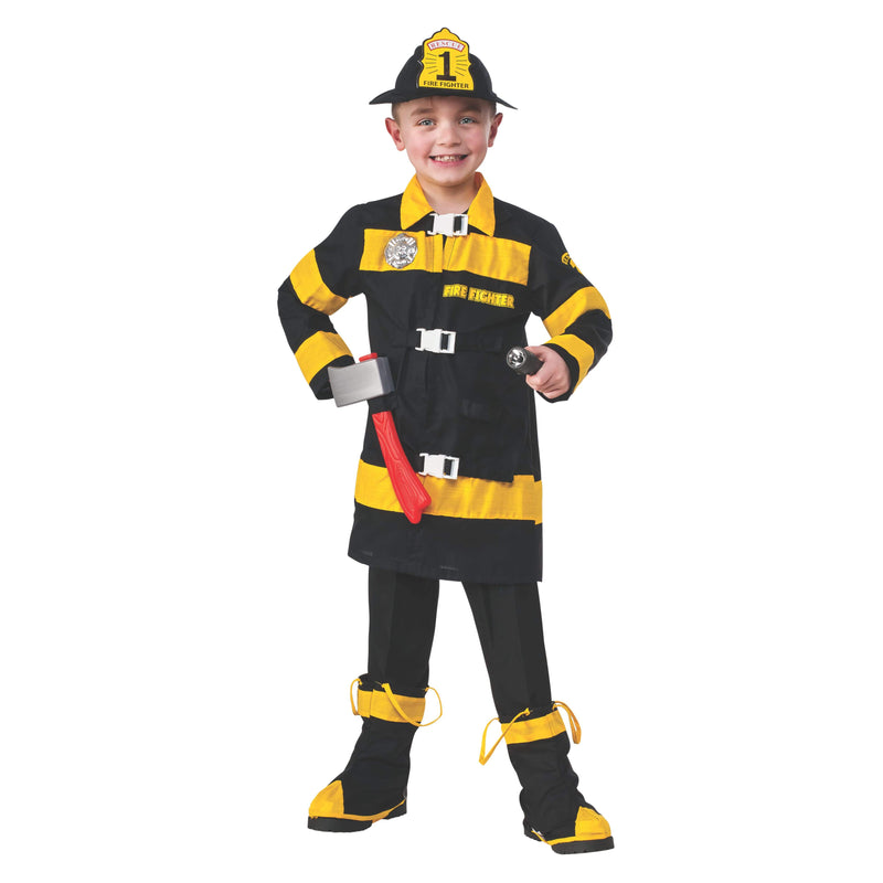 Fire Fighter Deluxe Costume Child Boys