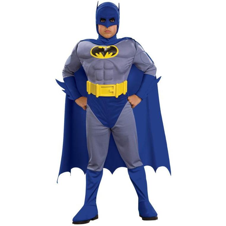 Batman Brave And Bold Deluxe Costume Boys Blue -5