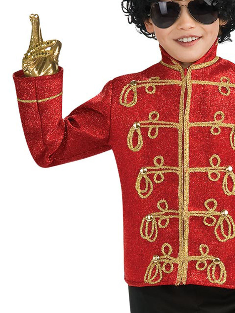 Michael Jackson Deluxe Red Military Jacket Child Unisex