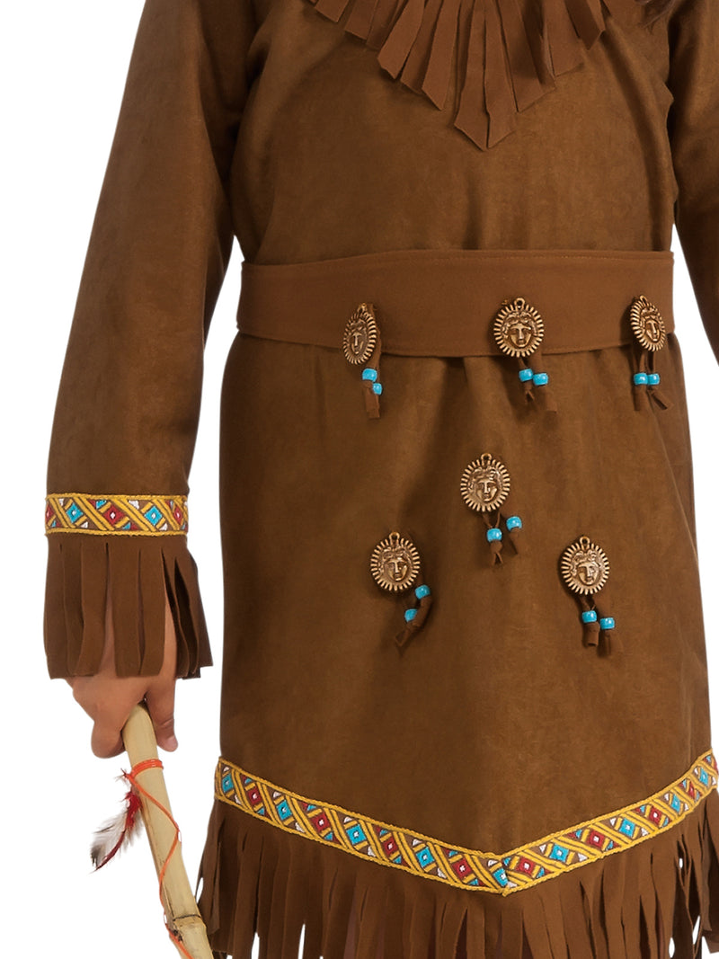 Native American Girl Costume Child Unisex Brown