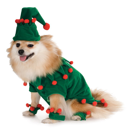 Elf Pet Costume Unisex Green -1