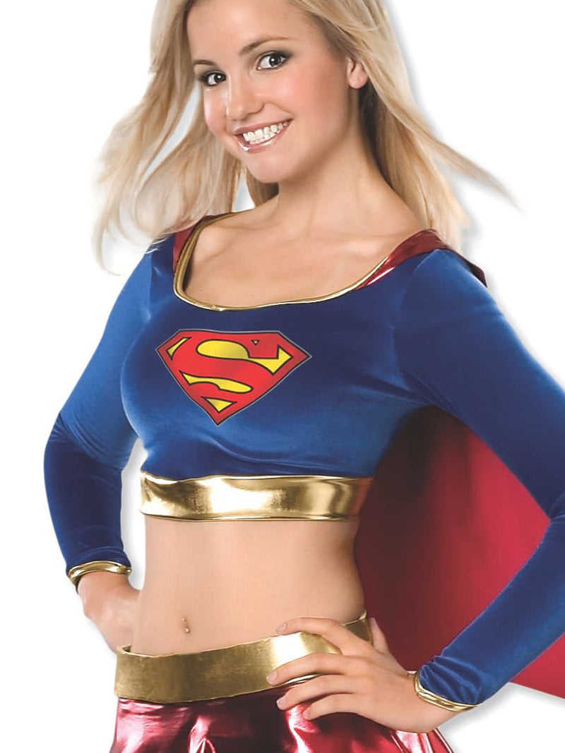 Supergirl Costume Teen Womens Blue -2