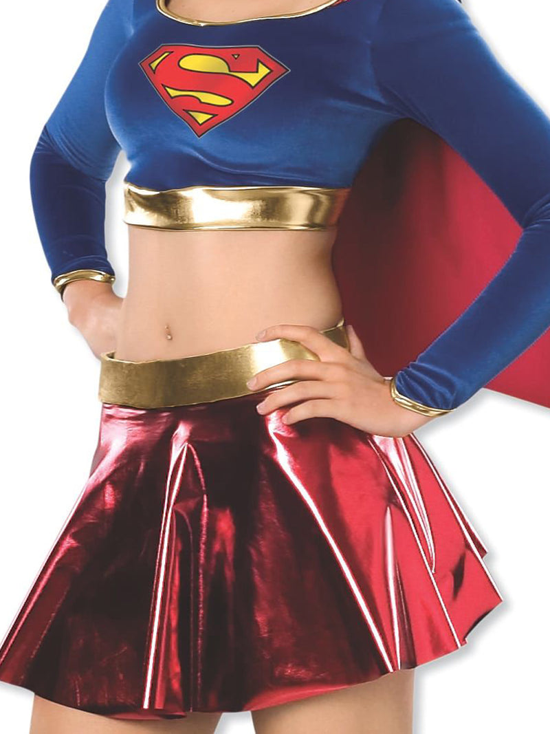 Supergirl Costume Teen Womens Blue -3