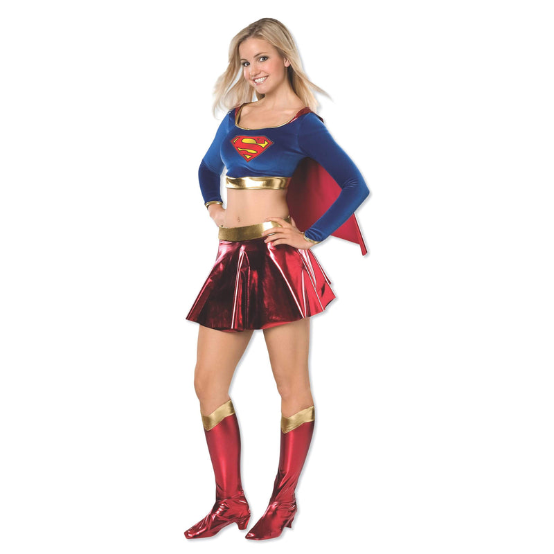 Supergirl Costume Teen Womens Blue -1