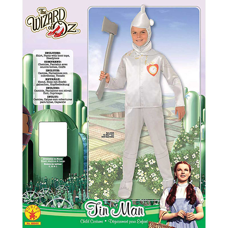 Tin Man Deluxe Child Boys Silver -4