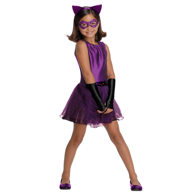 Catwoman Tutu Costume Girls Purple -5