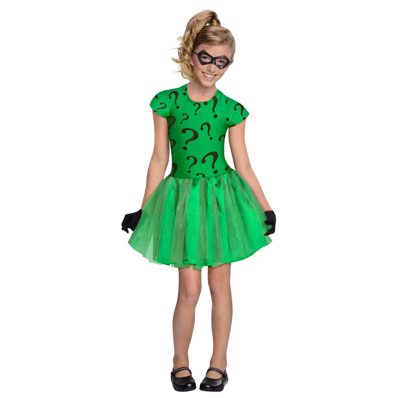 Riddler Tutu Costume Girls Green -3